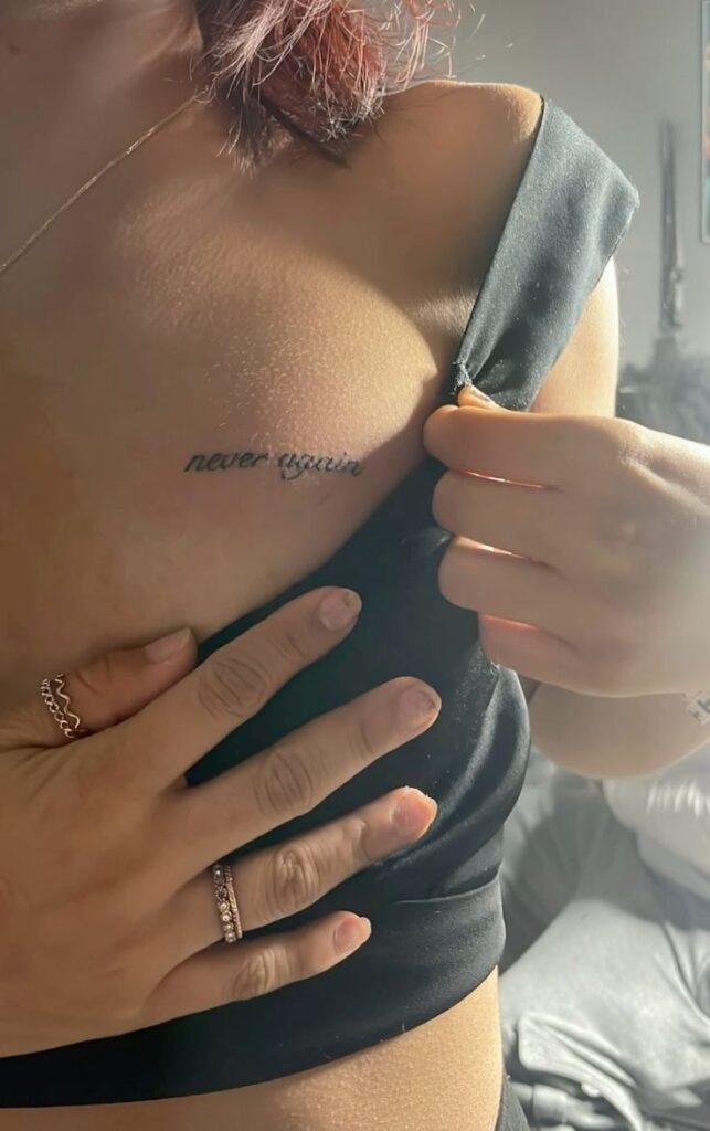 Female Tattoo Quotes About Strength