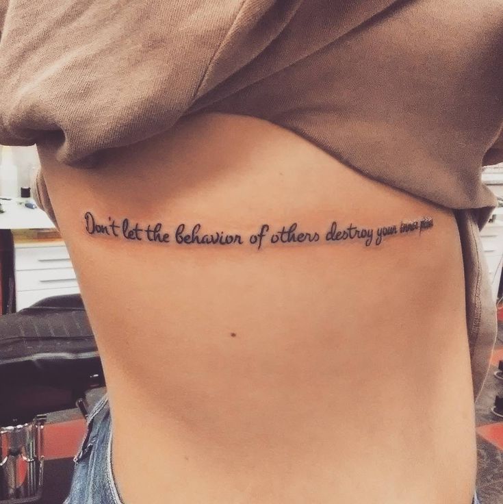 Female Tattoo Quotes About Strength